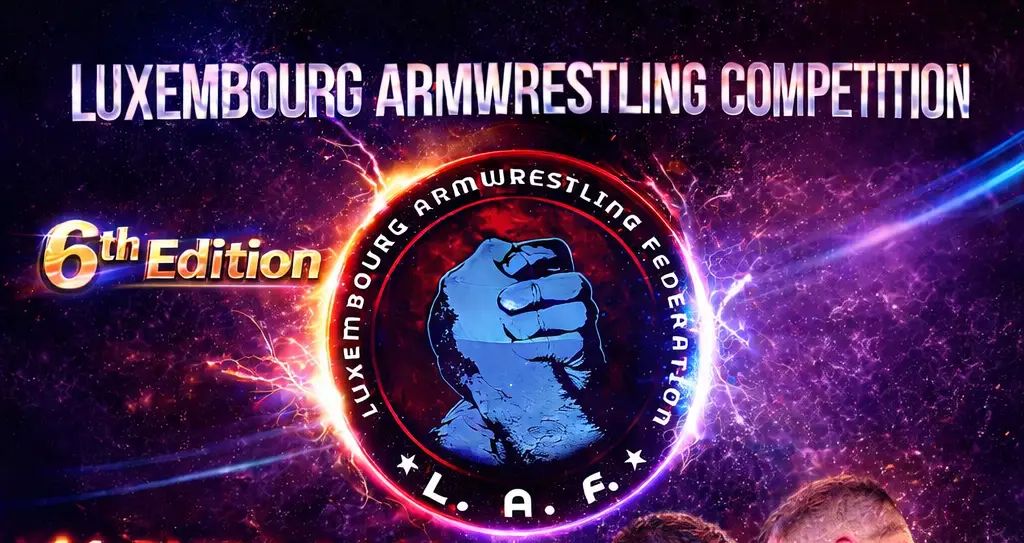 Luxembourg Armwrestling Competition 6th Edition le 11 avril 2026 à Munshback au Luxembourg – compétition internationale de bras de fer sportif