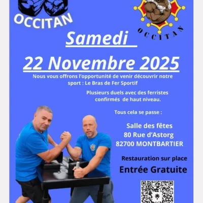 Duels BRAS DE FER Occitan 2025 â Montbartier Tournoi Duels Occitan 2025 Ă  Montbartier â bras de fer sportif organisĂ© par le club Bras de Fer Occitan sous lâĂ©gide de la FFForce.